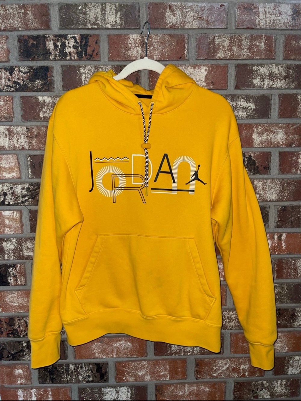 Jordan yellow hoodie (size small)